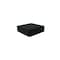 Nuvo Iron 4In. x 4In. Low-Profile Eazy-Cap, Gal. Steel power coated Black, Fits over 4in x 4in nominal posts PCP24BLK - alternate 1